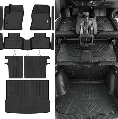 Miniatura 88 de Alfombrillas de piso Naibeve para Ford Edge 2015 2016 2017 2018 2019 2020 2021 2022 2023 2024 2025 - Ajuste personalizado para todo clima