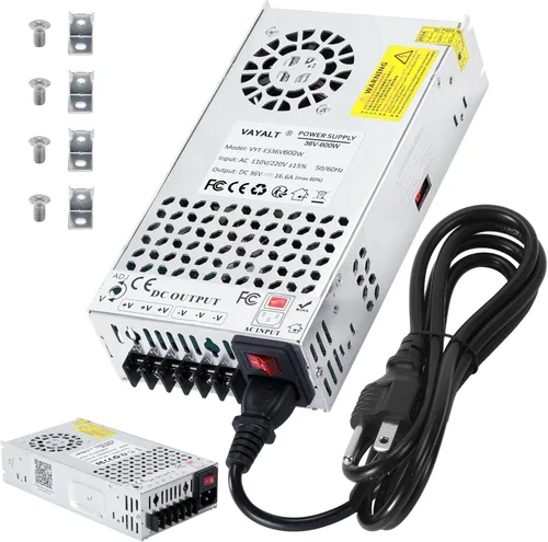 Miniatura 20 de VAYALT Fuente de alimentación de conmutación DC 12V 50A 600W, Convertidor de CA a CC de 110V/220V, Conmutación regulada universal, Fuente de 12