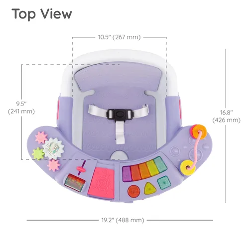 Miniatura 8 de Infantino Asiento y elevador de descubrimiento 3 en 1, con música y luces, asiento elevador para niños pequeños para mesa de comedor o silla