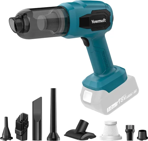 Miniatura 9 de Aspiradora de mano inalámbrica para automóvil con succión fuerte de 21000Pa, kit de aspiradora portátil inalámbrica y soplador 3 en 1 con motor sin