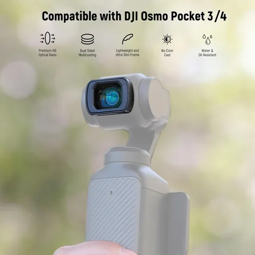 Miniatura 2 de NEEWER Juego de filtros ND compatibles con DJI Osmo Pocket 3 Creator Combo Accesorios, lente gran angular + ND2-32 variable + CPL + filtro