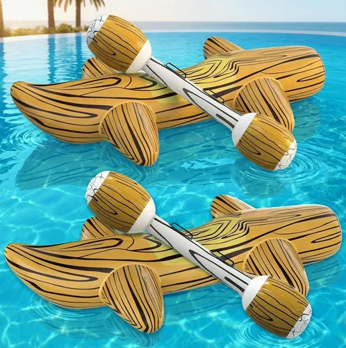 Uniqhia Juegos de flotadores de piscina, juguetes inflables de piscina para niños (de 8 a 12 años) y adultos, juego de batalla de troncos inflables