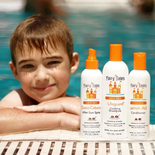 Miniatura 3 de Fairy Tales - Champú de natación de 354 mL y acondicionador de 236 mL para niños, fabricado con ingredientes naturales en los Estados Unidos, champú