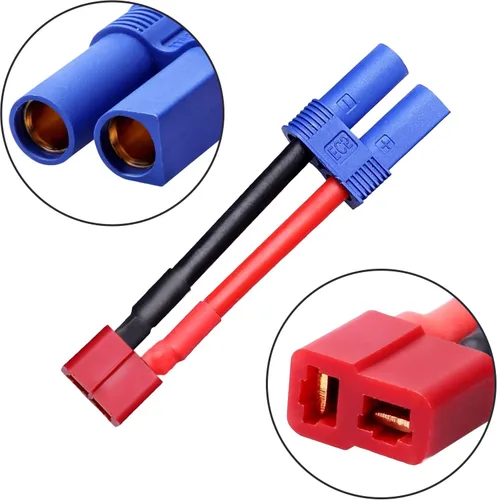 Miniatura 2 de Youme 4 unids EC5 a Deans T macho hembra conector adaptador de cable de conversión de cable para RC Lipo cargador de equilibrio de batería RC Car