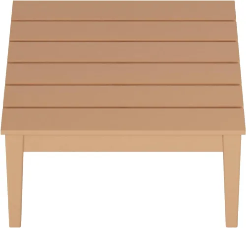 Miniatura 6 de WestinTrends Ashore - Mesa de centro para exteriores, 32 pulgadas para todo tipo de clima, de madera de polietileno Adirondack, mesa auxiliar Teca