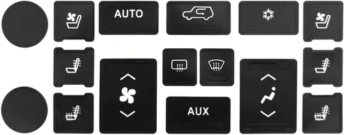 Miniatura 7 de AtticZone Steeing Wheel - Kit de reparación de botón de salpicadero, calcomanías compatibles con Cadillac Escalade ESV EXT 2007 2008-2014
