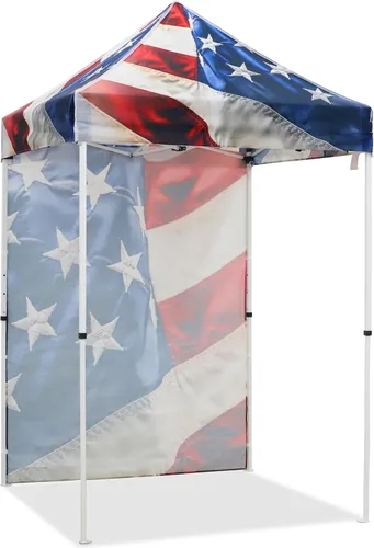 Miniatura 42 de EAGLE PEAK Toldo instantáneo de 5 x 5 con paneles de pared de 4 lados, pequeña tienda de campaña portátil desplegable con bolsa de transporte