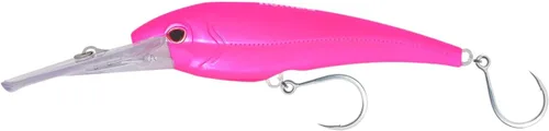 Miniatura 56 de Nomad Design DTX Minnow con sistema patentado Autotune - Acción de natación de pez cebo envejecido, BKK Diablo Caballa Rosa Caliente
