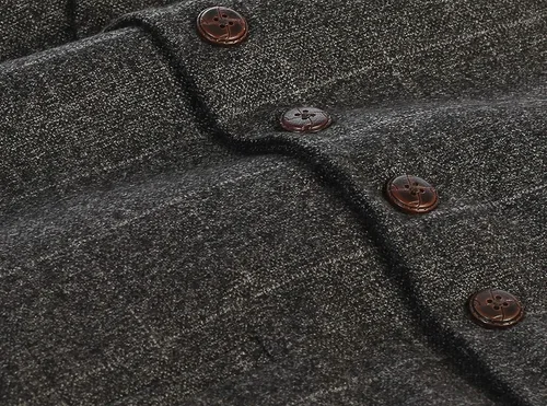Miniatura 97 de Gioberti Chaleco de tweed formal de 6 botones para hombres