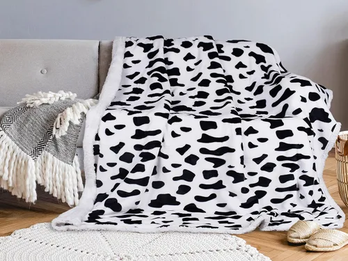 Miniatura 13 de Tirrinia - Manta sherpa de felpa gris de 50 x 60 pulgadas, manta reversible de vellón para cama y sofá, súper suave, cómoda, cálida y mullida manta