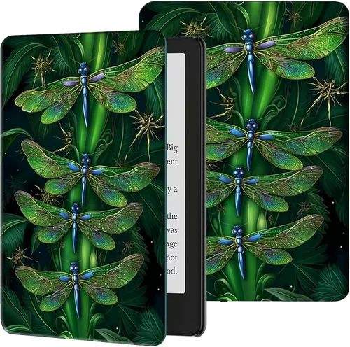 Miniatura 49 de Funda para Kindle de 6 pulgadas (11.ª generación, versión 2024/2022) delgada de piel sintética, ajustable, multiángulo, Smart Shell con función