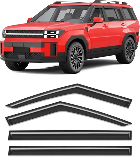 Miniatura 34 de Protectores de lluvia aptos para Dodge Ram 1500 2009-2024, Ram 2500 y 3500 2010-2025, deflectores de lluvia extragruesos para ventana, viseras