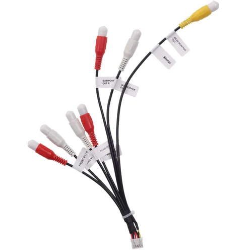 Xtenzi XT91920A - Arnés de cable RCA para automóvil compatible con Pioneer DMH160BT, DMH1700NEX, DMH1770NEX, DMHW2700NEX, DMHW2770NEX
