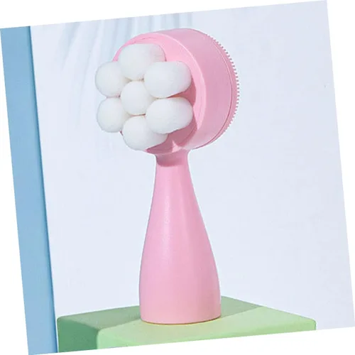 Miniatura 3 de FOMIYES Cepillo facial portátil, limpiador facial de silicona 3D para uso seco y húmedo, cepillo de exfoliación suave, ideal para pieles sensibles