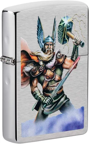 Miniatura 18 de Zippo Encendedores míticos 540 Mago de Fuego de Latón Rodado