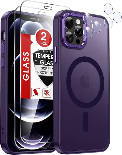 Miniatura 37 de LeYi Funda para iPhone XR: con protector de pantalla X2 + 2 funda para cámara [compatible con MagSafe] Funda protectora magnética i iphoneXR