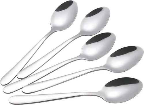 Miniatura 6 de Cuchara de postre de acero inoxidable de 12 piezas, juego de cucharas de cubiertos