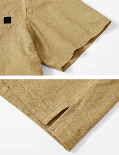 Miniatura 6 de Rdruko Polo de golf para hombre, manga corta, ajuste seco, cuello con bolsillo, tenis, trabajo, casual