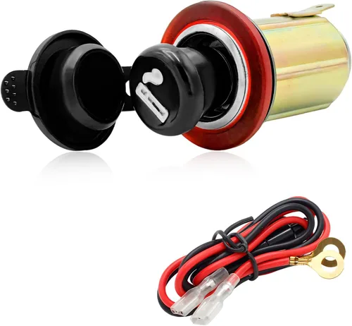 Miniatura 9 de Encendedor de Coche Yourkar, Enchufe de Encendedor de Cigarrillos DC 12V para Auto, Encendedor de Cigarrillos con Cable para la mayoría de Coches, 1