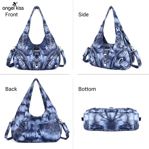 Miniatura 3 de Angelkiss Hobo Carteras y bolsos para mujeres Bolso de mano para mujeres Carteras grandes Bolsos de hombro diarios Purses, handbags, Handbag