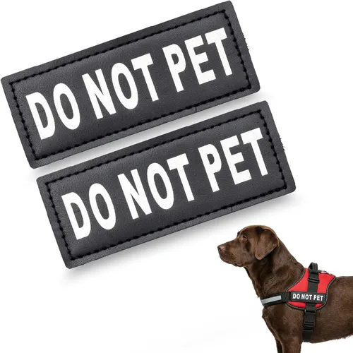 Miniatura 2 de Parches para gancho y bucle de arnés de perro de servicio, parche de "emotional support" durante el adiestramiento de perros de servicio y perros