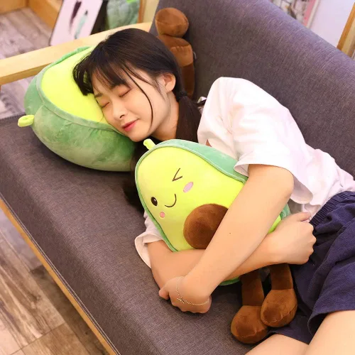 Miniatura 2 de Juguetes de peluche de aguacate de 17.7 pulgadas, peluche de comida suave para abrazar, juguete de almohada de peluche, regalos para niños
