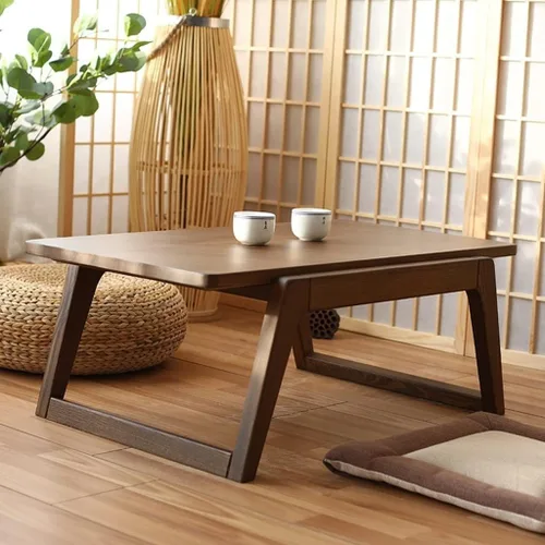 Mesa de centro Tatami Mesa de centro Mesa de ventana de la bahía Mesa de té Zen chino Mesa de té dormitorio Sala de estar Luz Centro de mesa de