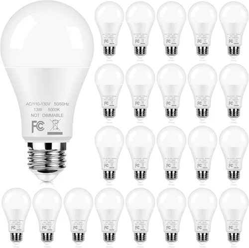 Miniatura 8 de Bombillas LED A19 13 W, equivalentes a 100 W, paquete de 12 bombillas LED súper brillantes de 1500 lúmenes, base de rosca media E26 para lámpara