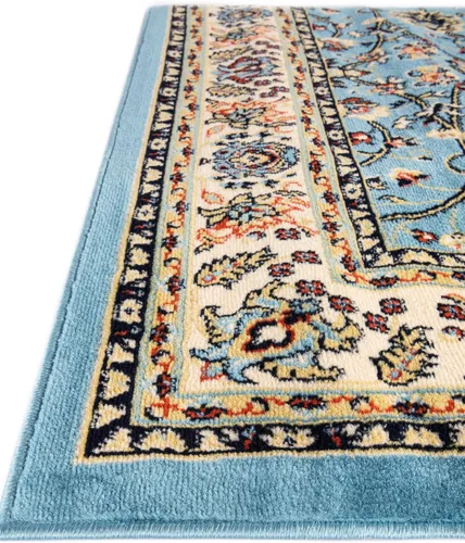 Miniatura 416 de Unique Loom Colección Sialk Hill - Alfombra de área Washington (3 pies 3 pulgadas x 5 pies 3 pulgadas, rectángulo, burdeos/crema)