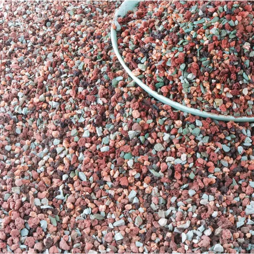 Miniatura 10 de 2.4 libras Mezcla de guijarros de roca volcánica hortícola para bonsái, piedra pómez para plantas suculentas y cactus, grava decorativa arenosa