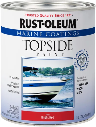 Miniatura 26 de Rust-Oleum 207005 Pintura para cubierta marina Marine Coatings, cuarto de galón, color gris acorazado