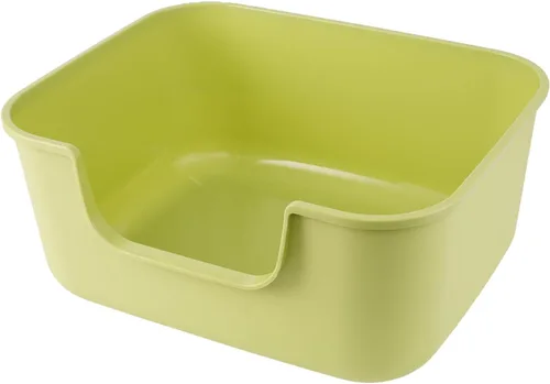 Miniatura 9 de Caja de arena grande para gatos con lados altos, cajas para gatos de interior, bandeja de arena para gatos para gatitos, caja de arena con entrada