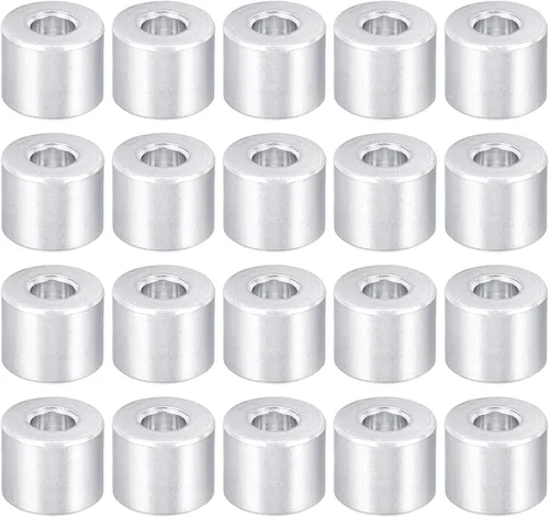 Miniatura 9 de PATIKIL Espaciador de aluminio M4, paquete de 20 unidades de 0.165 in de diámetro interior x 0.315 in de diámetro exterior x 0.157 in de largo