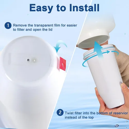 Miniatura 6 de Reemplazo del filtro de agua de 5 etapas mejorado para jarra y dispensador cero, reduce el plomo, cromo, PFOA y PFOS, compatible con ZR-001, ZR-004