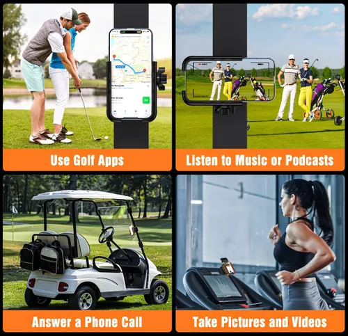 Miniatura 5 de Soporte magnético para carrito de golf, soporte universal para teléfono con imanes N52 compatible con EZGO/Club Car/Yamaha, accesorios para carrito