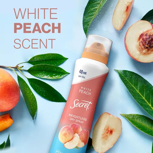 Miniatura 7 de SECRET - Desodorante antitranspirante en aerosol para mujeres, 48 horas de protección sin peso contra el sudor y el olor, suave para la piel, aroma
