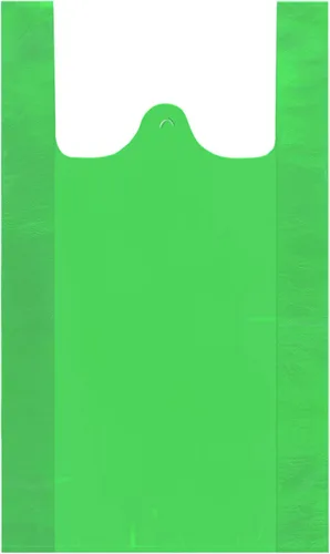 LazyMe Bolsas de plástico para comestibles con asas, 12 x 20 pulgadas, bolsas de compras para camisetas verdes para minoristas y pequeñas empresas