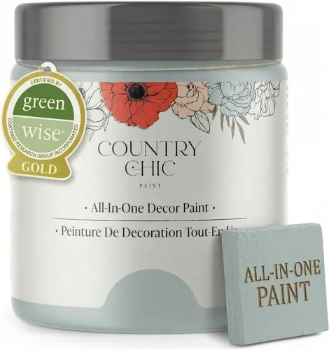 Miniatura 58 de Country Chic Pintura todo en uno estilo tiza para muebles, gabinetes, decoración del hogar, ecológica, acabado mate, imprimación incorporada y capa