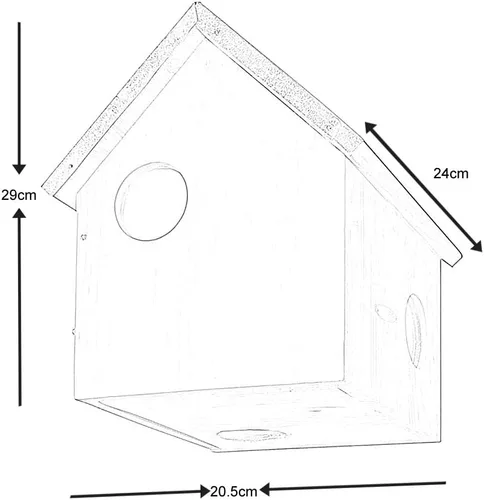 Miniatura 3 de Esschert Design USA WA10 Casa de madera para ardillas