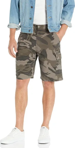 Wrangler Authentics - Pantalones cortos para hombre, ajuste relajado, tipo cargo.
