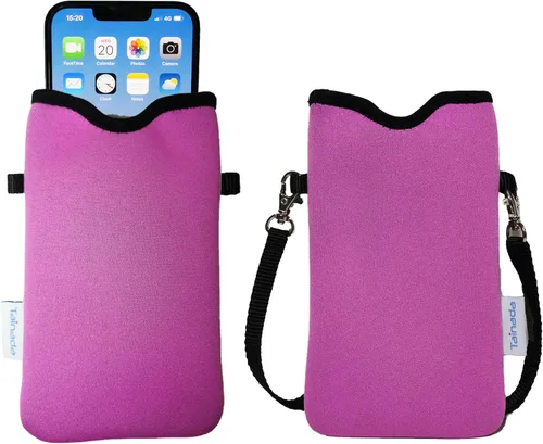 Miniatura 9 de Tainada Funda Estuche Bolsa de Neopreno para Teléfono para Hombres y Mujeres con Correa Cruzada/Cordón para el Cuello para iPhone 17/16/15 Pro Max