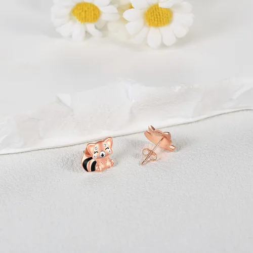 Miniatura 5 de YAFEINI Aretes de plata de ley 925 con diseño de animales, joyería para regalar a las mujeres
