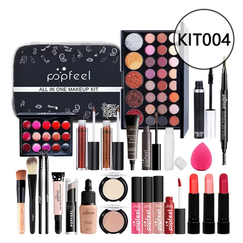 Miniatura 2 de Newooh - Juego de maquillaje profesional, kit de iniciación de cosméticos con bolsa de almacenamiento, paleta de maquillaje portátil de viaje, juego