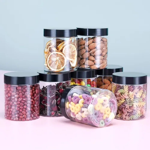 Miniatura 5 de Paquete de 40 frascos de plástico con tapas, Gencywe 8 oz recipientes transparentes para limo y cosméticos con bolígrafo y etiquetas, frascos