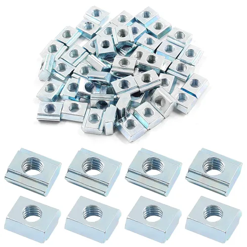 Miniatura 9 de 100 tuercas deslizantes en T serie 20 M3, tuercas deslizantes en T de cabeza de martillo para ranura en T para perfil de extrusión de aluminio serie