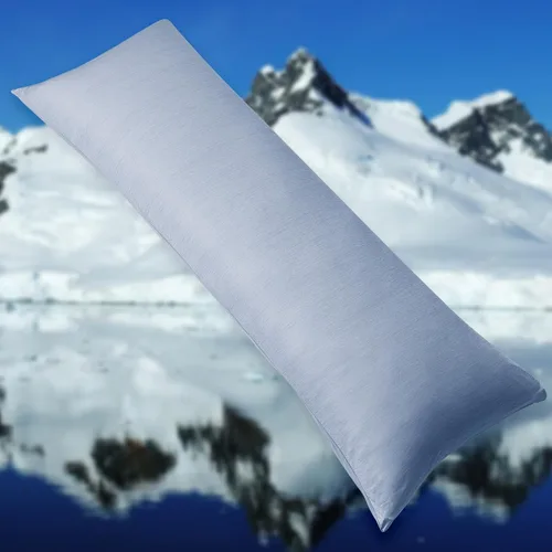 Miniatura 26 de HOMFINE Fundas de almohada refrescantes de tamaño estándar - Fibra de enfriamiento Q-Max 0.439 de doble cara para protector de almohada, funda