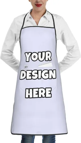 Miniatura 55 de Delantal personalizado con logotipo de imagen, nombre de texto, delantales de cocina personalizados para chef para hombres y mujeres