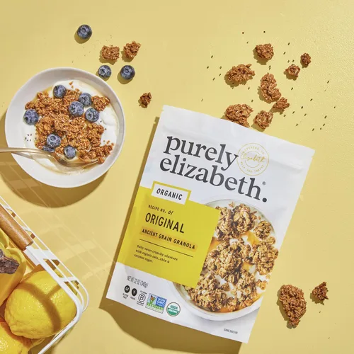 Miniatura 5 de Purely Elizabeth Granola vegana sin gluten de grano antiguo, original (3 piezas)