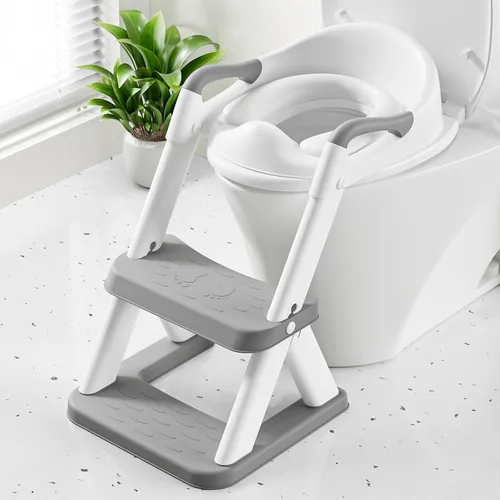 Miniatura 20 de Asiento de Entrenamiento de Baño, Asiento de Inodoro Mejorado para Niños y Niñas, Asiento de Entrenamiento de Baño 2 en 1 para Niños, Asiento