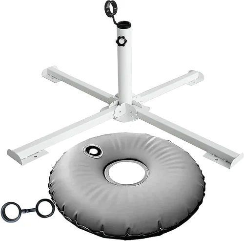 Soporte portátil plegable para sombrilla de playa, soporte portátil para sombrilla de patio, anclaje de sombrilla para exteriores, con bolsa de peso